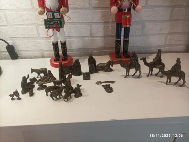 Figuras Belén Bronce Reyes Magos Reyes