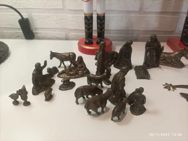 Figuras Belén Bronce Reyes Magos Reyes