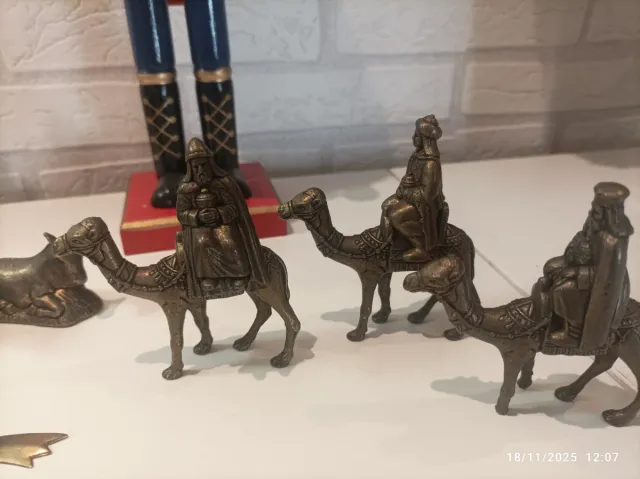 Figuras Belén Bronce Reyes Magos Reyes