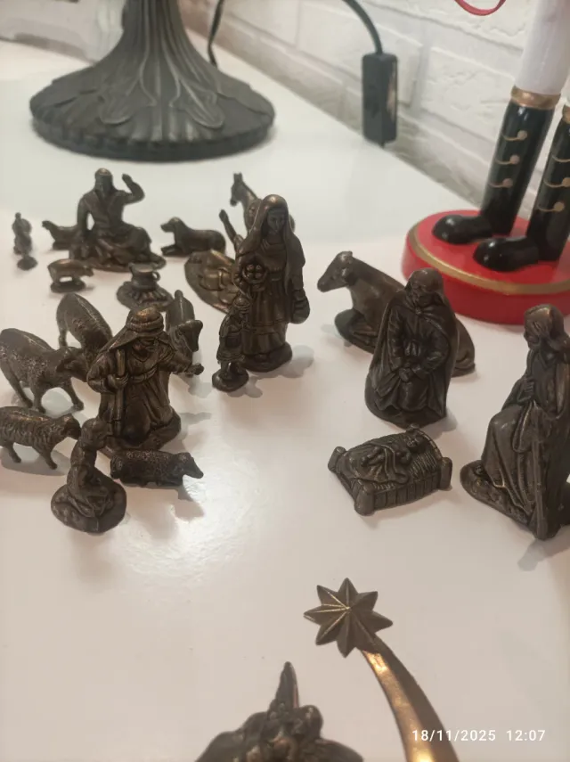 Figuras Belén Bronce Reyes Magos Reyes