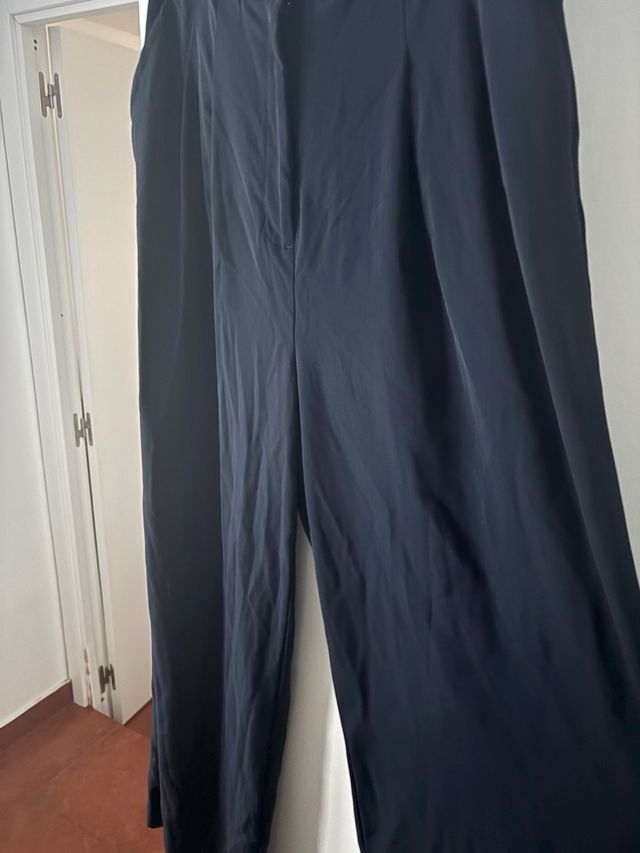 Pantalón ancho azul marino