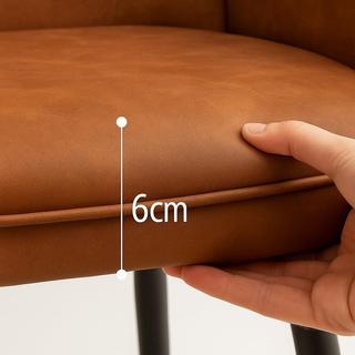 Sedia da Pranzo Ergonomica con Imbottitura Alta De