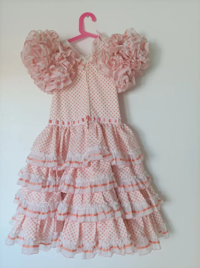 Traje sevillano niña volantes