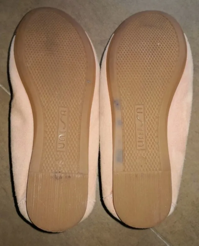 Bailarinas Unisa Serraje Niña Beige y Dorado