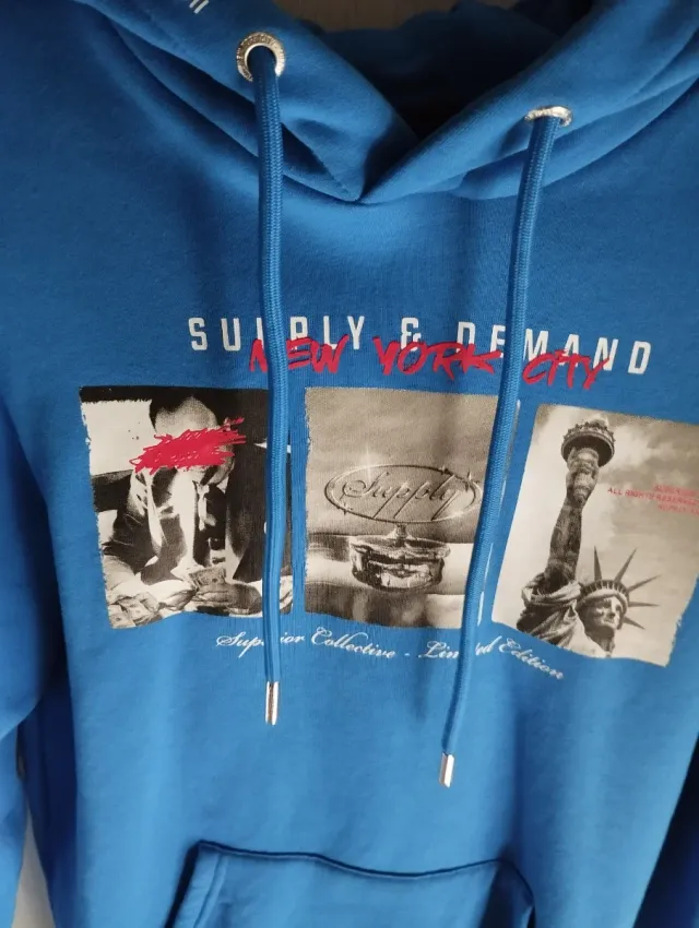 Sudadera Supply & Demand Azul