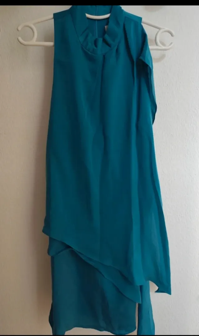 Vestido Sfera - Talla L - Azul Petróleo