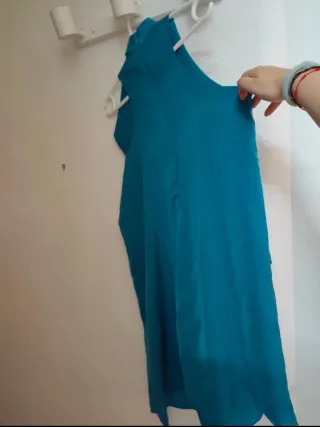 Vestido Sfera - Talla L - Azul Petróleo