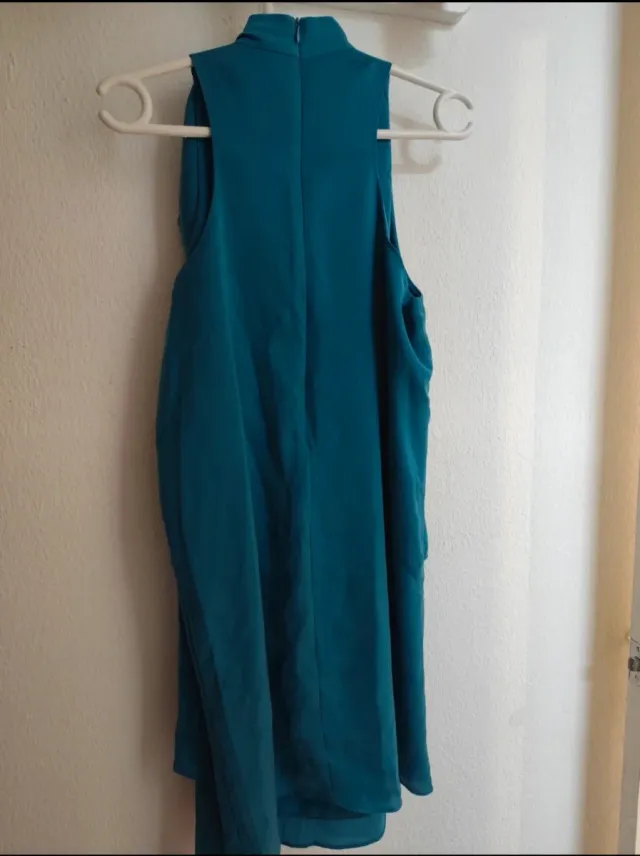 Vestido Sfera - Talla L - Azul Petróleo