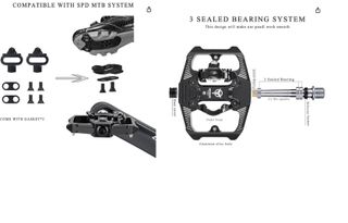Pedales Bicicleta SPD 9/16 Aluminio Sellados