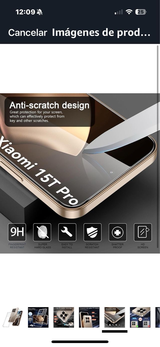 Funda Protectora Transparente Xiaomi 15T Pro