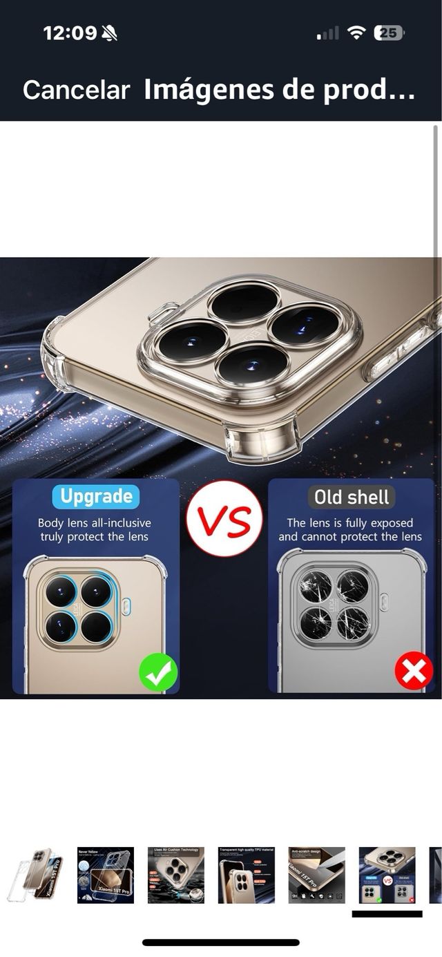 Funda Protectora Transparente Xiaomi 15T Pro