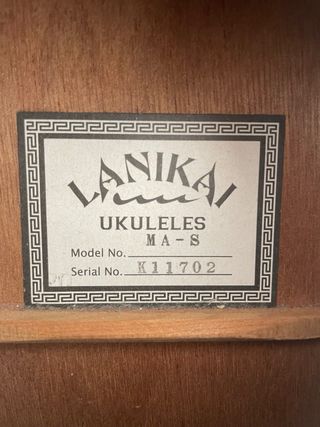 Ukelele Lanikai MA-S Soprano Caoba/Nogal