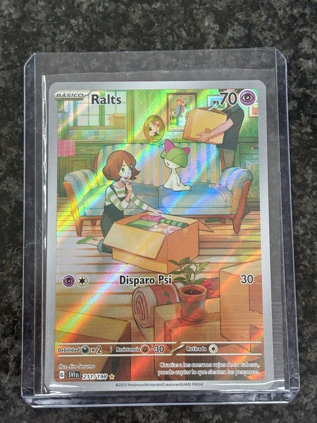 Carta Pokémon Ralts Básico 70 PS