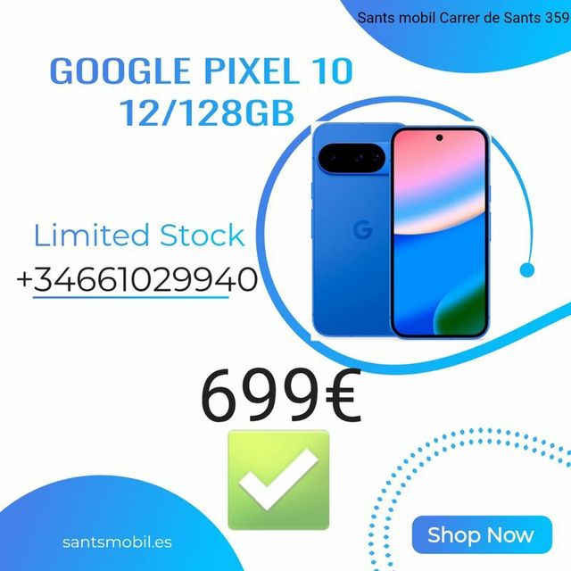 GOOGLE PIXEL 10 12/128GB BLUE PRECINTADO