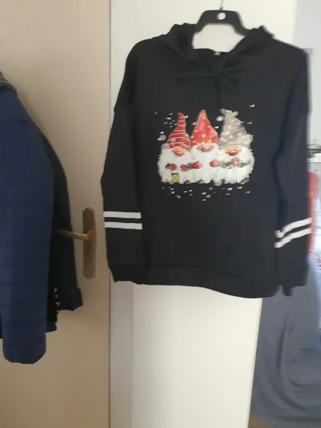 Sudadera Navidad Gnomos Talla M Capucha