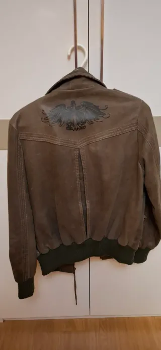 Cazadora cuero Roxy beige Talla M