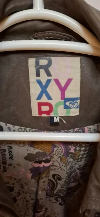Cazadora cuero Roxy beige Talla M