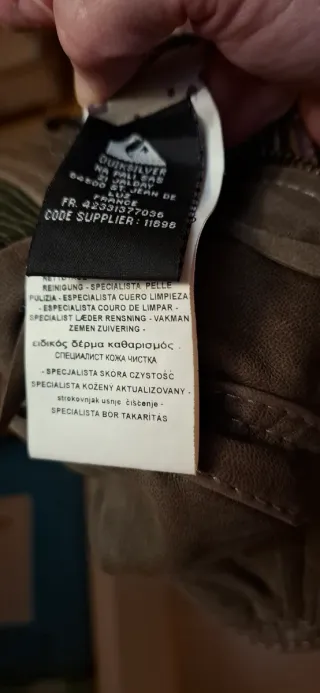 Cazadora cuero Roxy beige Talla M