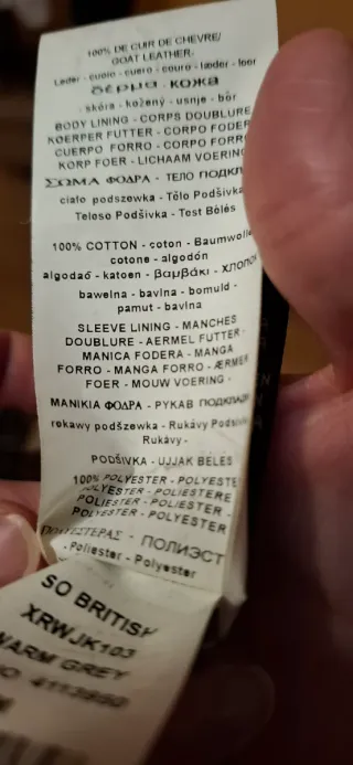 Cazadora cuero Roxy beige Talla M