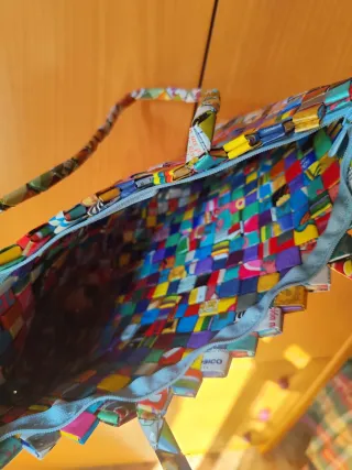 Bolso artesanal reciclado