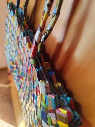 Bolso artesanal reciclado