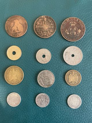 Lote de monedas antiguas