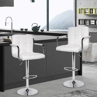 Set 2 Sgabelli da Bar Cucina Seduta e Schienale in