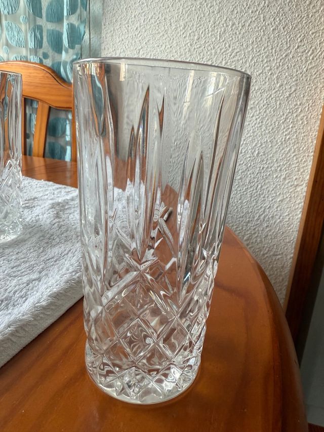 7 Vasos de Cristal Tallado