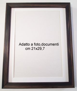 Cornice nera con venature con passep. cm. 21x29,7