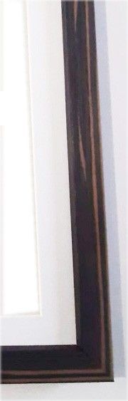 Cornice nera con venature con passep. cm. 21x29,7