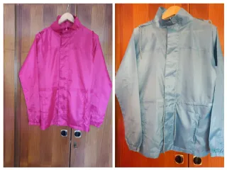 Cortavientos azul talla S