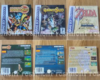 Scatole Golden Sun e Zelda A Link to the Past