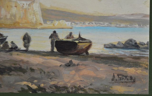 Dipinto firmato olio su tavola – Vesuvio, anni ‘80