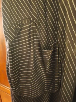 Abito donna nero a righe