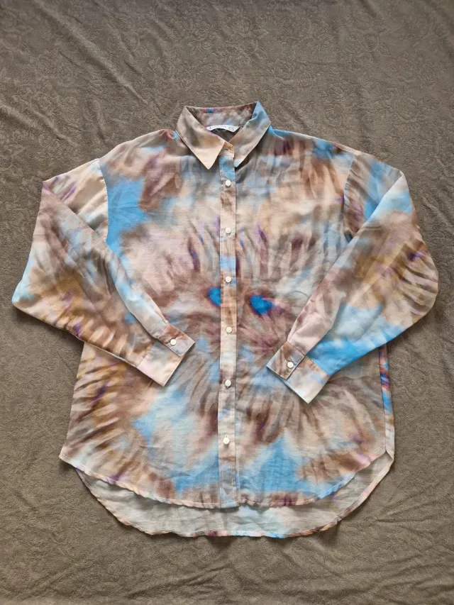 Camisa oversize tie-dye