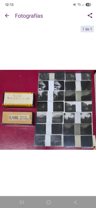 Lote Cristales Estereoscópicos Antiguos