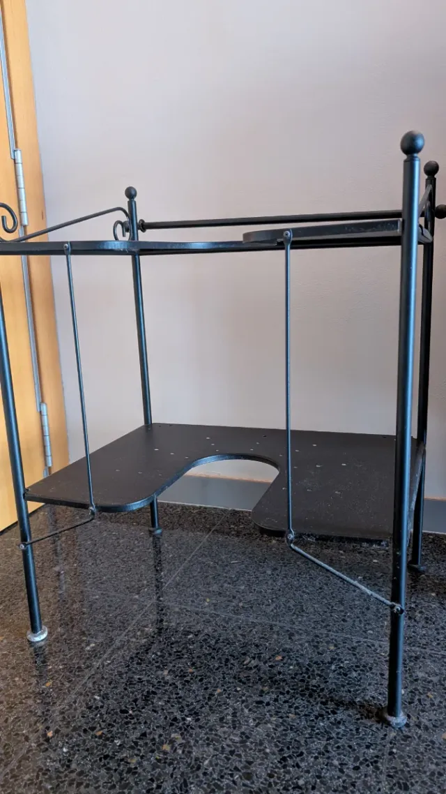 Mueble bajo lavabo IKEA negro