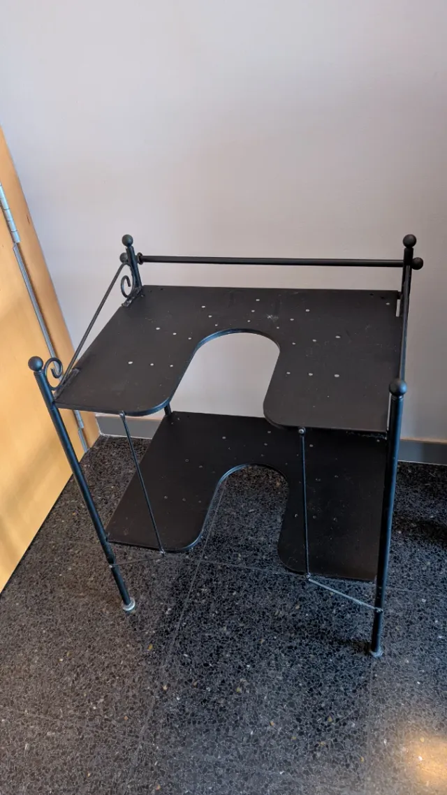 Mueble bajo lavabo IKEA negro