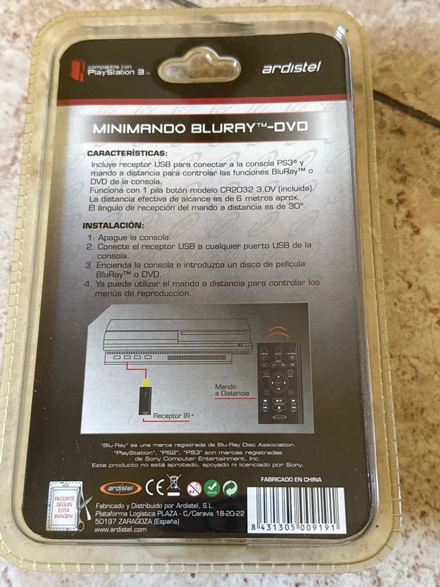 Mando PS3 Blu-ray DVD Ardistel