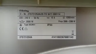 Lavadora Balay 7kg 1200rpm