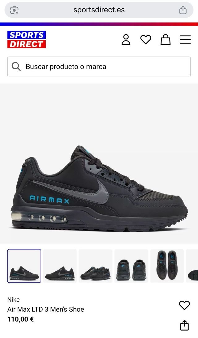 Nike Air Max LTD3 Negro/Turquesa