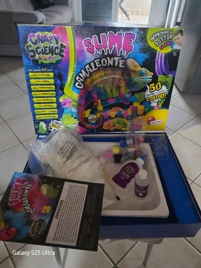 Crazy Science Kit Slime Camaleonte Lisciani