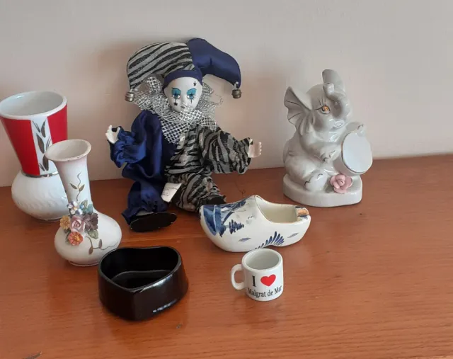 Lote figuras decorativas cerámica