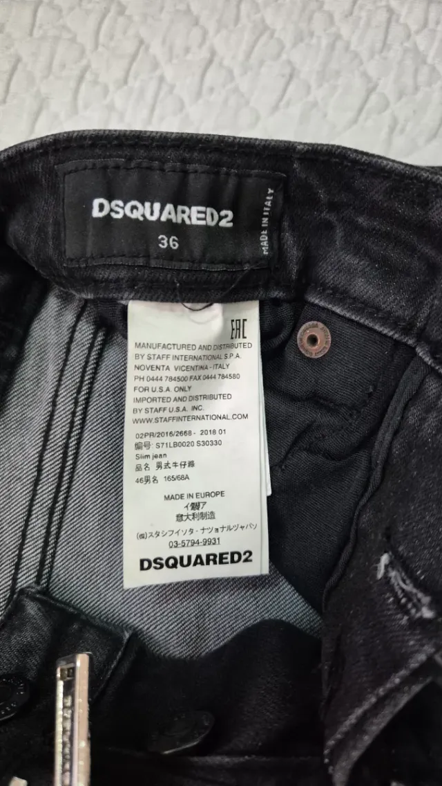 Jeans Dsquared2 Mujer Negro/Gris