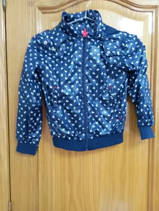 Chubasquero niña lazos azul