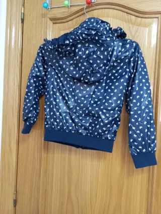 Chubasquero niña lazos azul