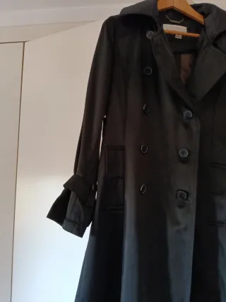 Chaqueta gabardina Zara Negra