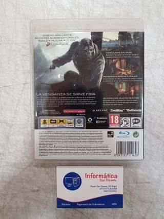 Dishonored PS3 Juego