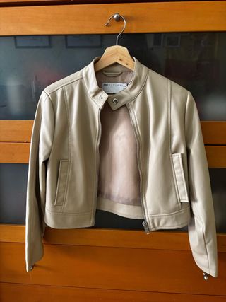 Chaqueta ASOS Beige Imitación de Cuero