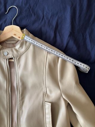 Chaqueta ASOS Beige Imitación de Cuero